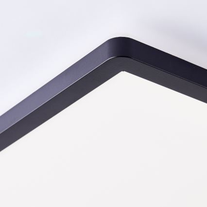 Brilliant - LED-kattovalaisin MILTON LED/18W/230V 29,3x29,3 cm musta