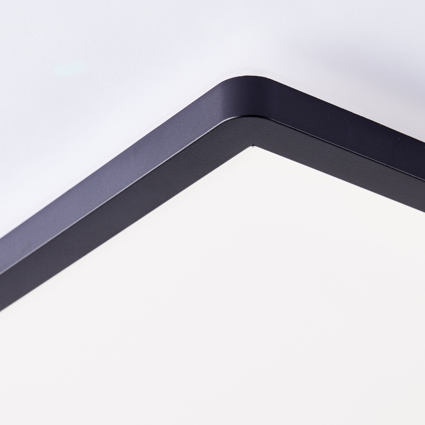 Brilliant - LED-kattovalaisin MILTON LED/18W/230V 29,3x29,3 cm musta