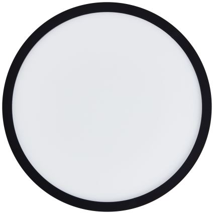 Brilliant - LED-kattovalaisin MILTON LED/18W/230V, halkaisija 29,3 cm, musta