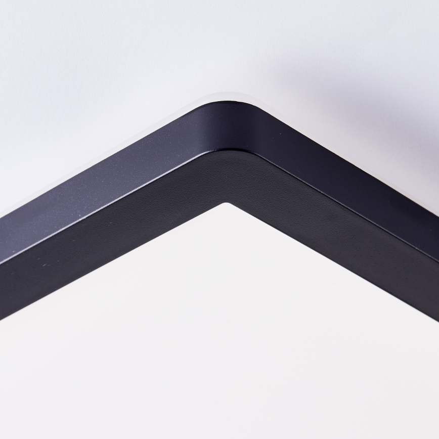 Brilliant - LED-kattovalaisin MILTON LED/24W/230V 42x42 cm musta