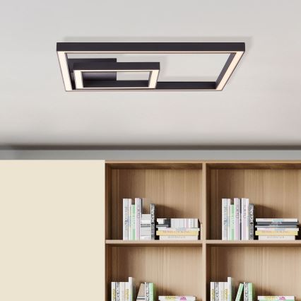 Brilliant - LED-kattovalaisin QUON LED/24W/230V 3000K 40x40 cm musta
