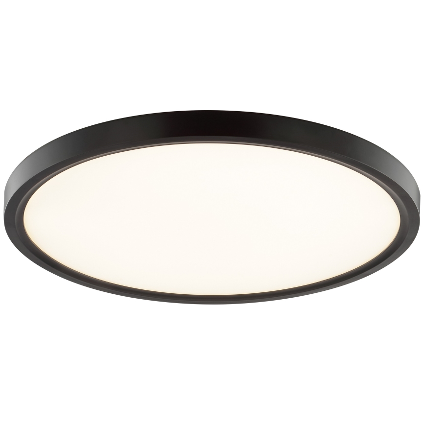 Brilliant - LED-kattovalaisin liiketunnistimella ja hämäräkytkimellä GALO LED/26W/230V Ø 40 cm musta