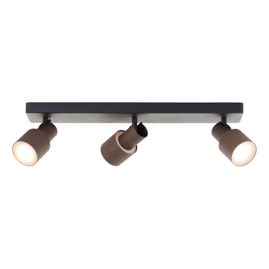 Brilliant - LED-kohdevalaisin CADIZ 3xGU10/5W/230V pronssi