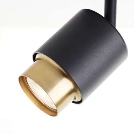 Brilliant - LED-kohdevalaisin COVELO 2xGU10/5W/230V musta/kulta