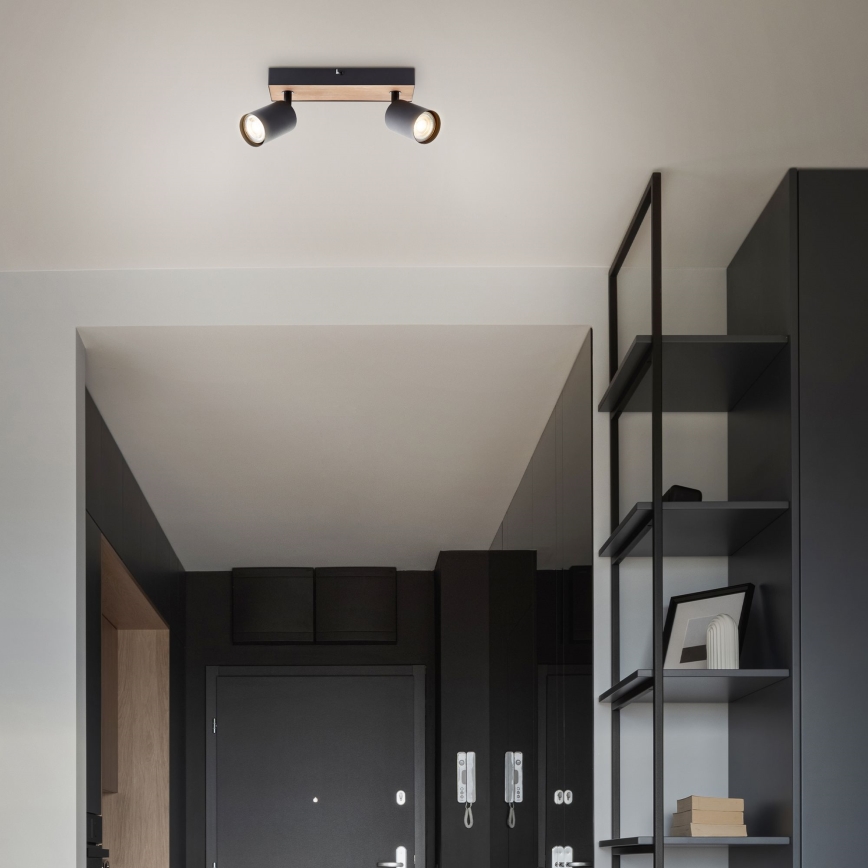 Brilliant - LED-kohdevalaisin JELLO 2xGU10/4,5W/230V mänty - FSC sertifioitu
