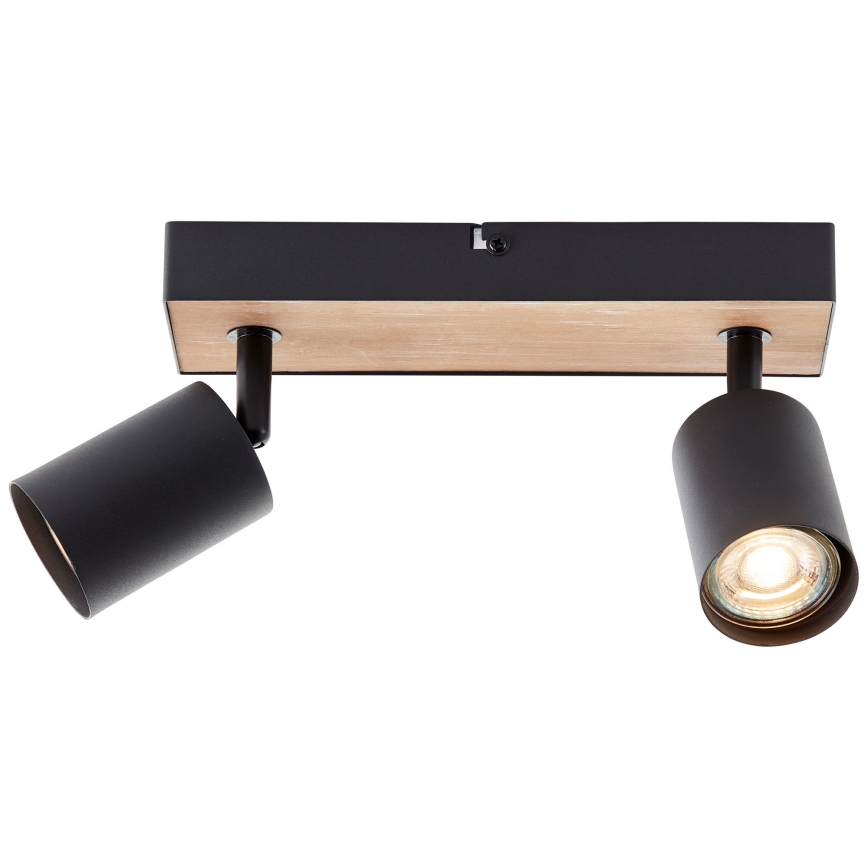 Brilliant - LED-kohdevalaisin JELLO 2xGU10/4,5W/230V mänty - FSC sertifioitu