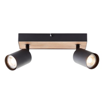 Brilliant - LED-kohdevalaisin JELLO 2xGU10/4,5W/230V mänty - FSC sertifioitu