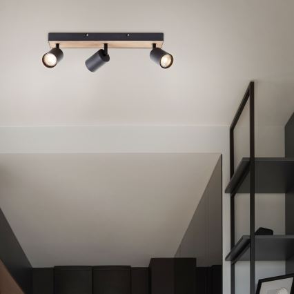 Brilliant - LED-kohdevalaisin JELLO 3xGU10/4,5W/230V mänty - FSC sertifioitu