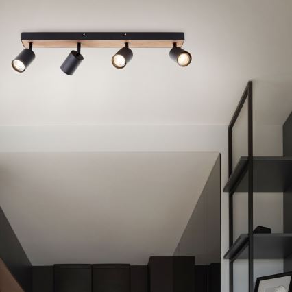 Brilliant - LED-kohdevalaisin JELLO 4xGU10/4,5W/230V mänty
