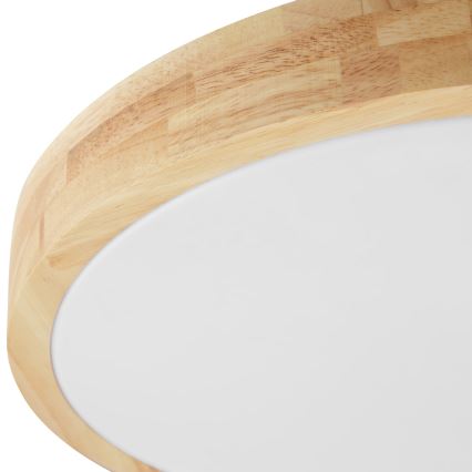 Brilliant - LED Kylpyhuoneen kattovalaisin MOREEN LED/18W/230V 2700/4000/6500K halkaisija 34 cm IP44 kumipuu