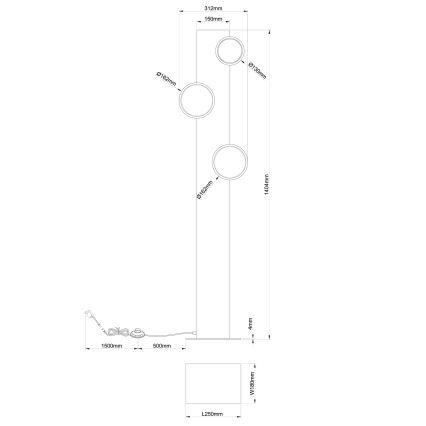 Brilliant - LED-lattiavalaisin CHEESY LED/20W/230V mänty - FSC sertifioitu
