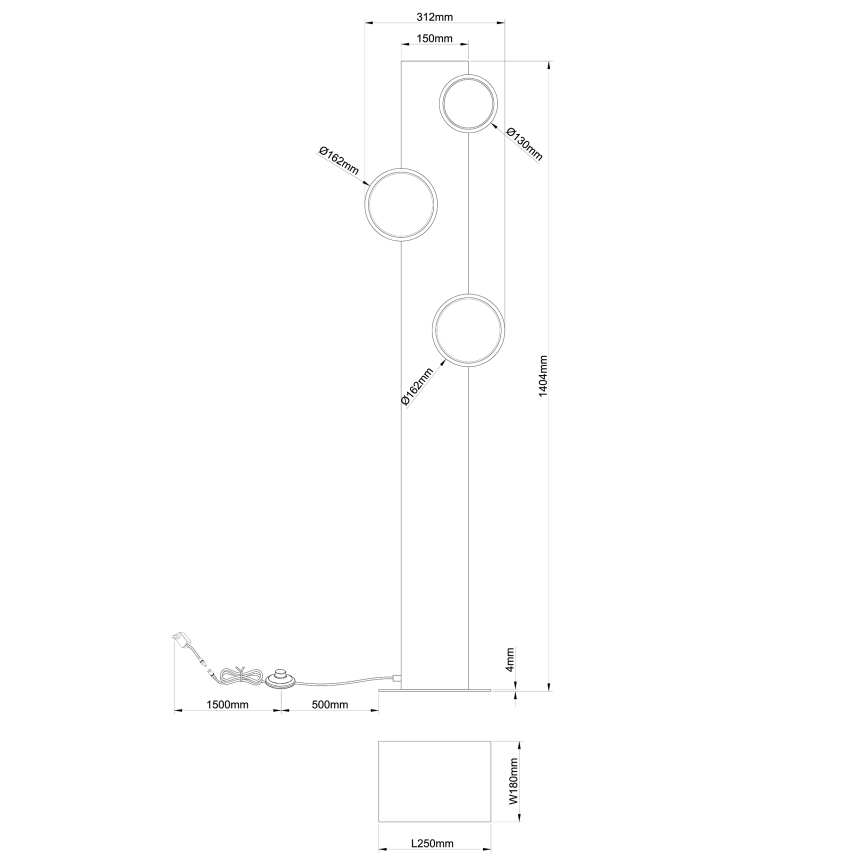 Brilliant - LED-lattiavalaisin CHEESY LED/20W/230V mänty