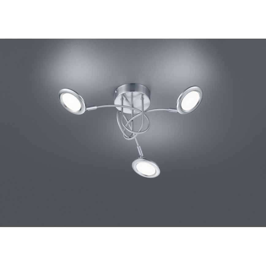Brilliant - LED-pintakiinnitteinen kattovalaisin SESSION 3xLED/3,1W/230V 3000/4000/6500K mattakromi