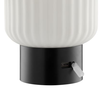 Brilliant - LED RGBW himmennettävä ladattava kosketusohjattu ulkokäyttöön tarkoitettu pöytävalaisin SARASTRO LED/3W/5V 2700K 1800 mAh IP44 valkoinen