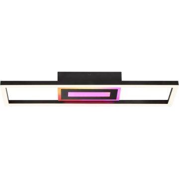Brilliant - LED RGBW Himennettävä kattovalaisin BESSON LED/20W/230V 3000-6500K musta + kauko-ohjain