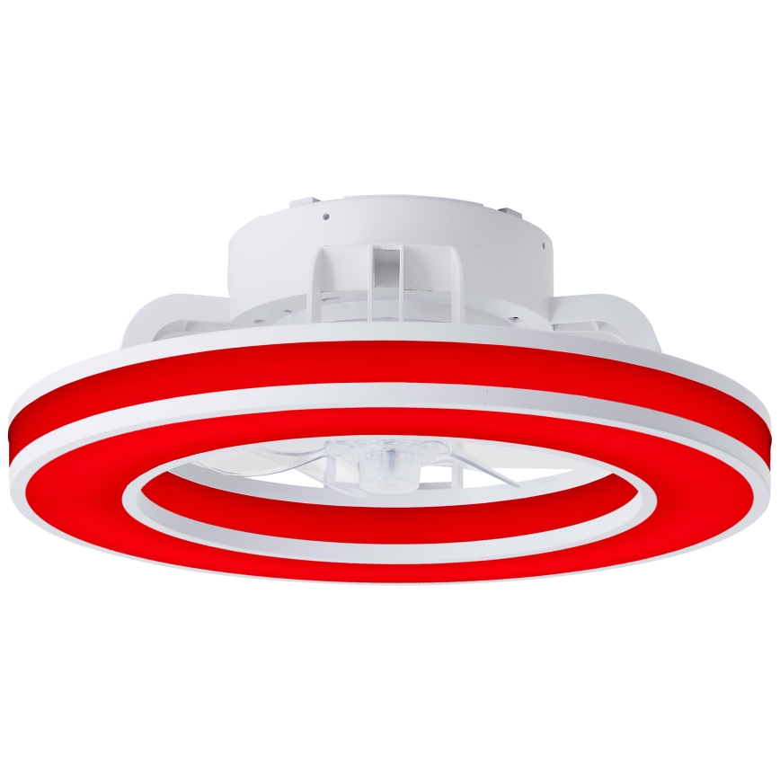 Brilliant - LED RGBW Himmennettävä kattotuuletin MONDELLO LED/26W/230V 2700-6500K halkaisija 41,5 cm valkoinen + kauko-ohjaus