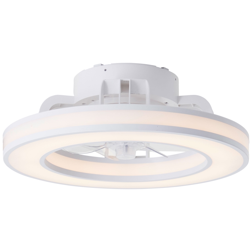 Brilliant - LED RGBW Himmennettävä kattotuuletin MONDELLO LED/26W/230V 2700-6500K halkaisija 41,5 cm valkoinen + kauko-ohjaus