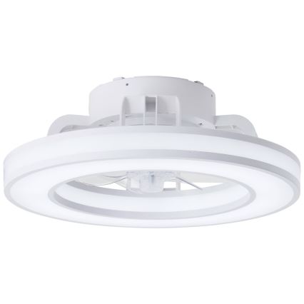 Brilliant - LED RGBW Himmennettävä kattotuuletin MONDELLO LED/26W/230V 2700-6500K halkaisija 41,5 cm valkoinen + kauko-ohjaus