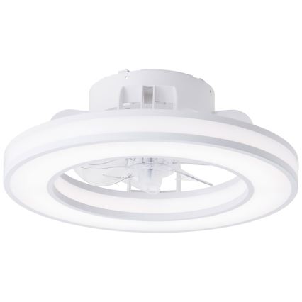 Brilliant - LED RGBW Himmennettävä kattotuuletin MONDELLO LED/26W/230V 2700-6500K halkaisija 41,5 cm valkoinen + kauko-ohjaus
