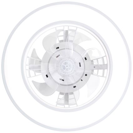 Brilliant - LED RGBW Himmennettävä kattotuuletin MONDELLO LED/26W/230V 2700-6500K halkaisija 41,5 cm valkoinen + kauko-ohjaus