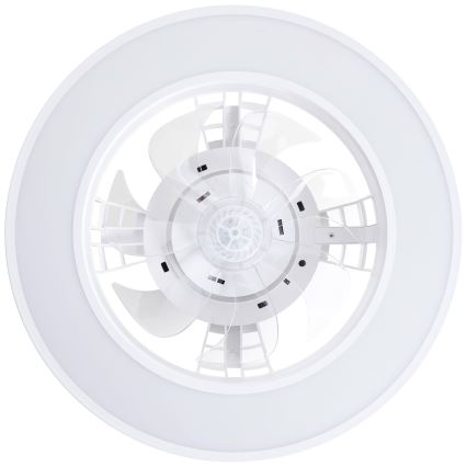 Brilliant - LED RGBW Himmennettävä kattotuuletin MONDELLO LED/26W/230V 2700-6500K halkaisija 41,5 cm valkoinen + kauko-ohjaus