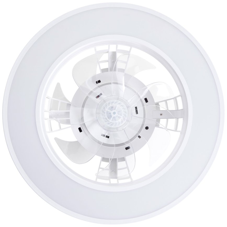 Brilliant - LED RGBW Himmennettävä kattotuuletin MONDELLO LED/26W/230V 2700-6500K halkaisija 41,5 cm valkoinen + kauko-ohjaus