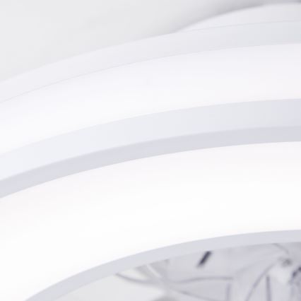 Brilliant - LED RGBW Himmennettävä kattotuuletin MONDELLO LED/26W/230V 2700-6500K halkaisija 41,5 cm valkoinen + kauko-ohjaus