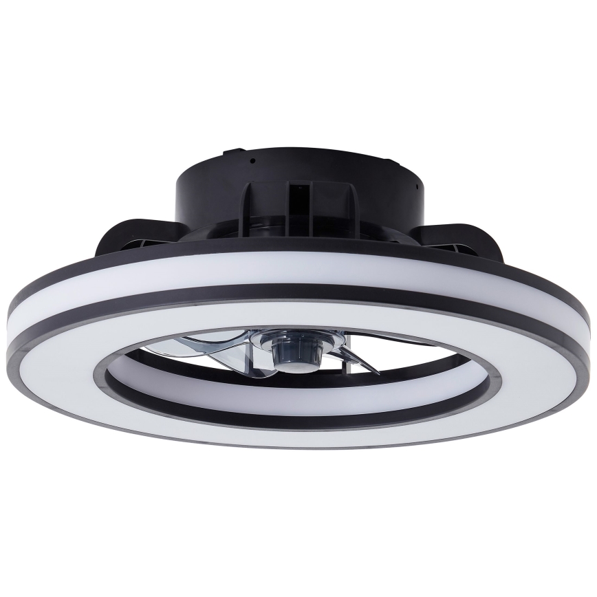 Brilliant - LED RGBW Himmennettävä kattotuuletin MONDELLO LED/26W/230V 2700-6500K halkaisija 41 cm musta + kauko-ohjaus