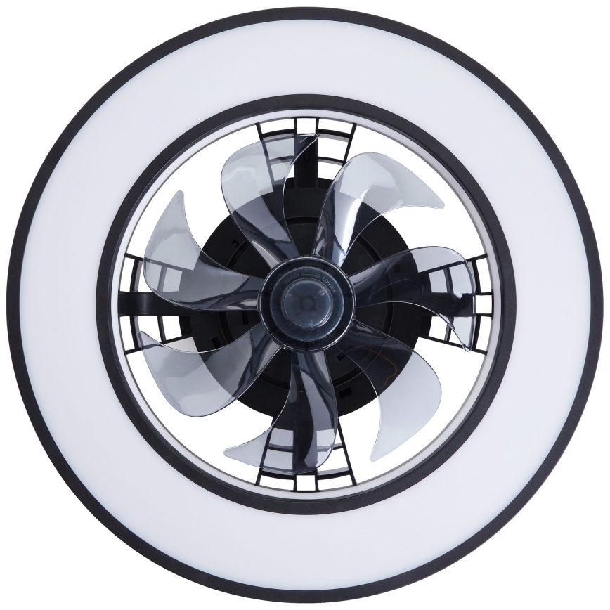 Brilliant - LED RGBW Himmennettävä kattotuuletin MONDELLO LED/26W/230V 2700-6500K halkaisija 41 cm musta + kauko-ohjaus