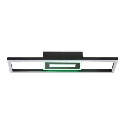 Brilliant - LED RGBW Himennettävä kattovalaisin BESSON LED/20W/230V 3000-6500K musta + kauko-ohjain