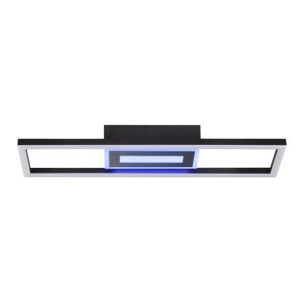 Brilliant - LED RGBW Himennettävä kattovalaisin BESSON LED/20W/230V 3000-6500K musta + kauko-ohjain