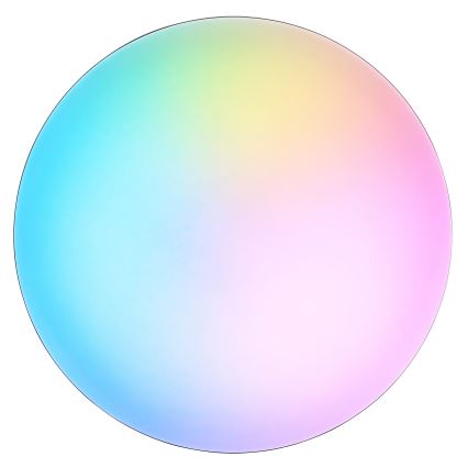 Brilliant - LED RGBW himmennettävä kattovalaisin LIVIO LED/20W/230V 3000-6500K halkaisija 38,5 cm musta + kaukosäädin