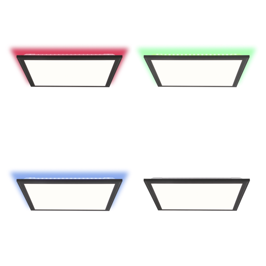 Brilliant - LED RGBW Himmennettävä kattovalo ALLIE LED/24W/230V 2700-6500K musta + kauko-ohjaus