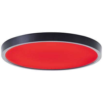 Brilliant - LED RGBW Himmennettävä kattovalo LOTTI LED/16W/230V 3000K halkaisija 30 cm musta Wi-Fi Tuya + kauko-ohjaus