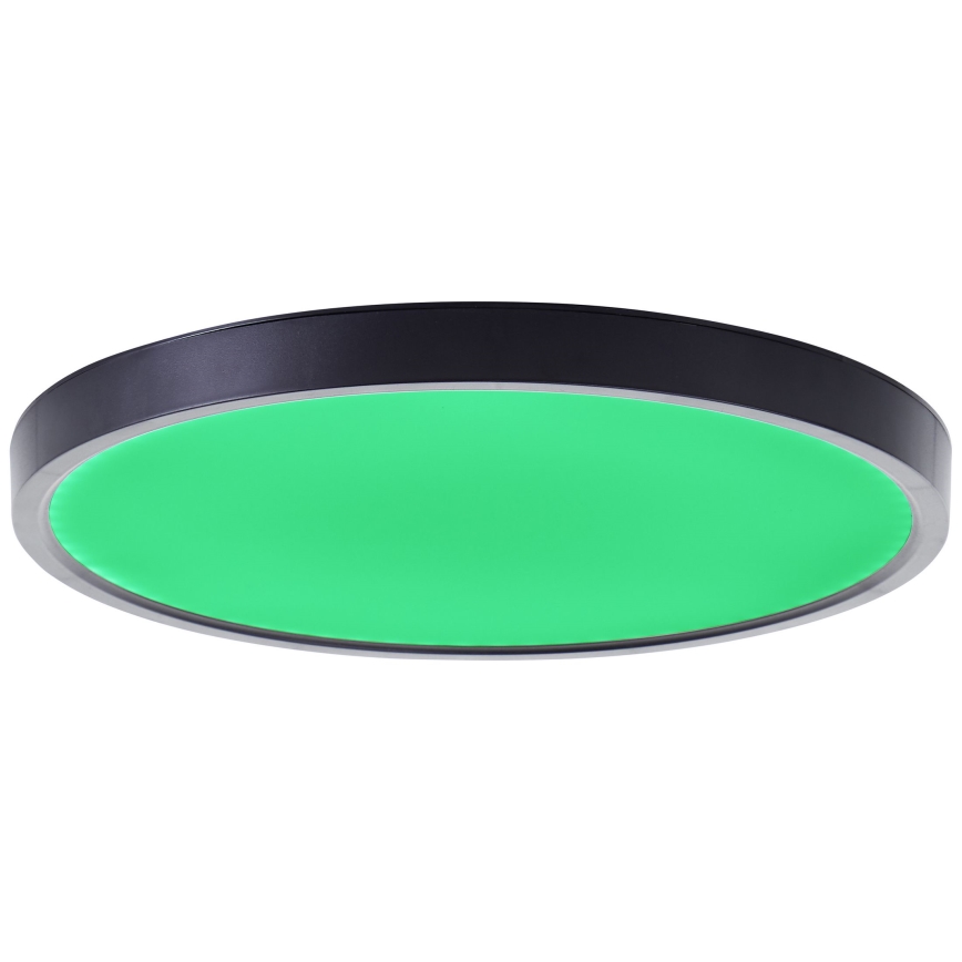 Brilliant - LED RGBW Himmennettävä kattovalo LOTTI LED/16W/230V 3000K halkaisija 30 cm musta Wi-Fi Tuya + kauko-ohjaus