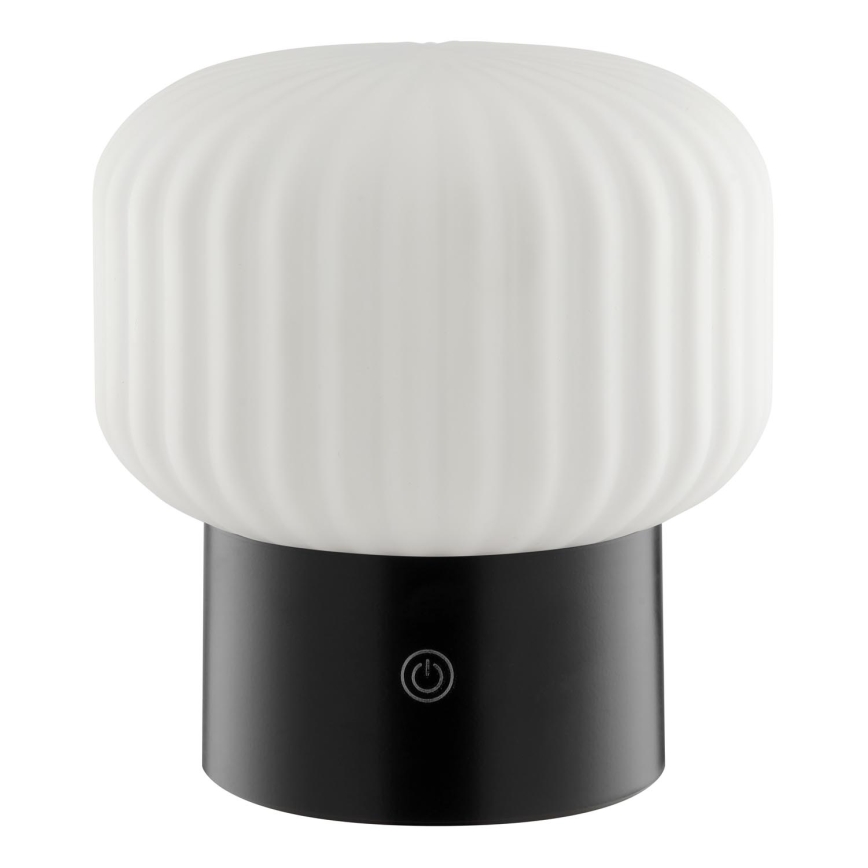 Brilliant - LED RGBW himmennettävä ladattava kosketusohjattu ulkokäyttöön tarkoitettu pöytävalaisin SARASTRO LED/3W/5V 2700K 1800 mAh IP44 valkoinen