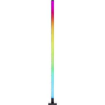 Brilliant - LED RGBW Himmennettävä lattiavalaisin NEELE LED/6,5W/230V musta + kauko-ohjaus