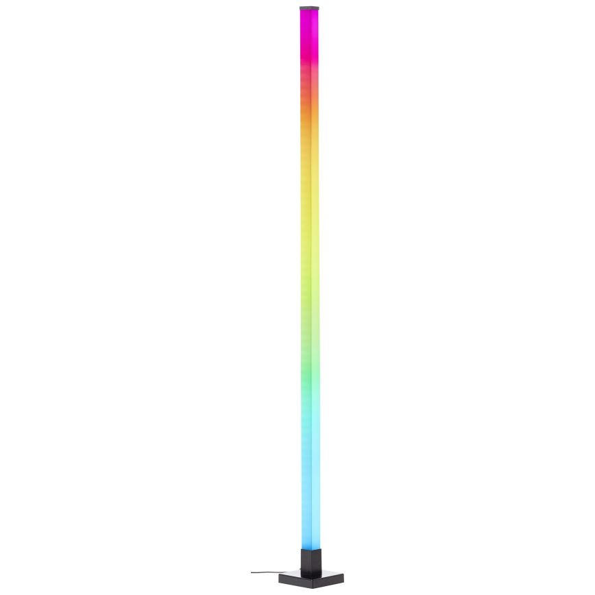 Brilliant - LED RGBW Himmennettävä lattiavalaisin NEELE LED/6,5W/230V musta + kauko-ohjaus