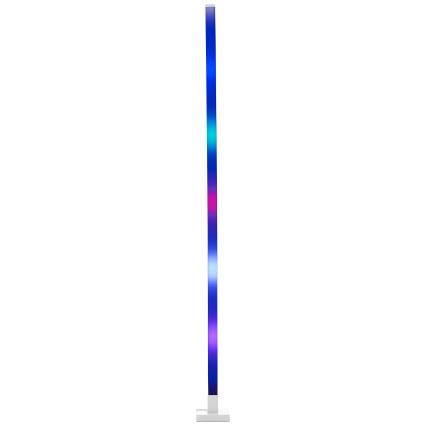 Brilliant - LED RGBW Himmennettävä lattiavalaisin NEELE LED/6,5W/230V valkoinen + kauko-ohjaus