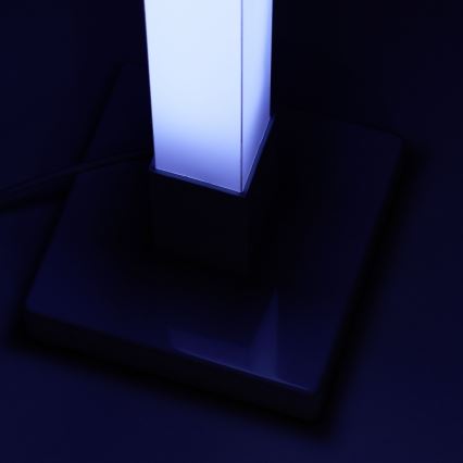 Brilliant - LED RGBW Himmennettävä lattiavalaisin NEELE LED/6,5W/230V valkoinen + kauko-ohjaus