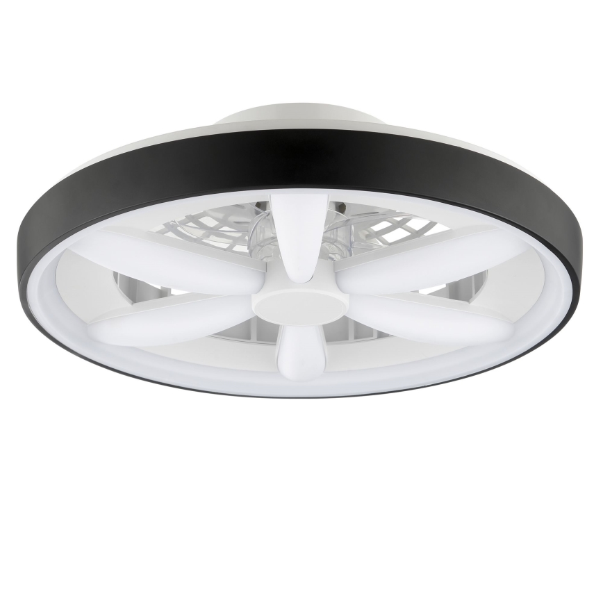 Brilliant - LED RGBW Himmennettävä kattotuuletin valolla GAIANO LED/48W/230V 2700-6500K musta + kauko-ohjaus