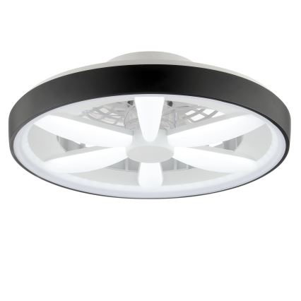 Brilliant - LED RGBW Himmennettävä kattotuuletin valolla GAIANO LED/48W/230V 2700-6500K musta + kauko-ohjaus