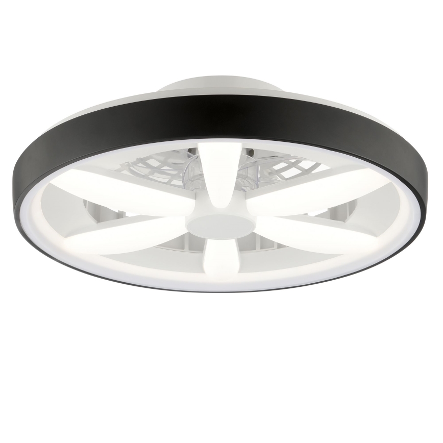 Brilliant - LED RGBW Himmennettävä kattotuuletin valolla GAIANO LED/48W/230V 2700-6500K musta + kauko-ohjaus