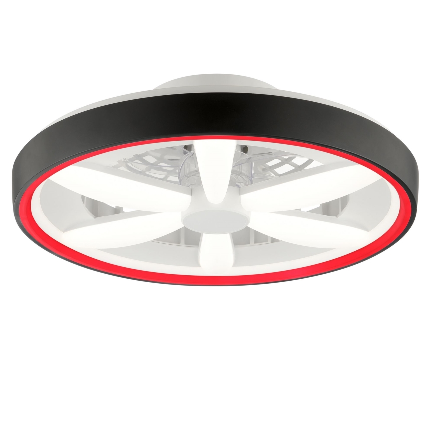 Brilliant - LED RGBW Himmennettävä kattotuuletin valolla GAIANO LED/48W/230V 2700-6500K musta + kauko-ohjaus