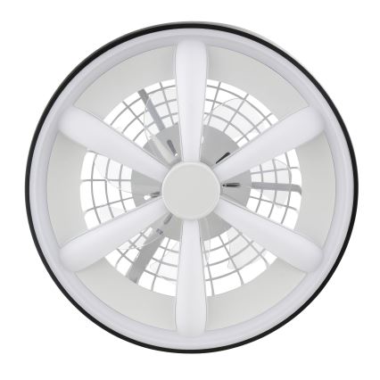 Brilliant - LED RGBW Himmennettävä kattotuuletin valolla GAIANO LED/48W/230V 2700-6500K musta + kauko-ohjaus