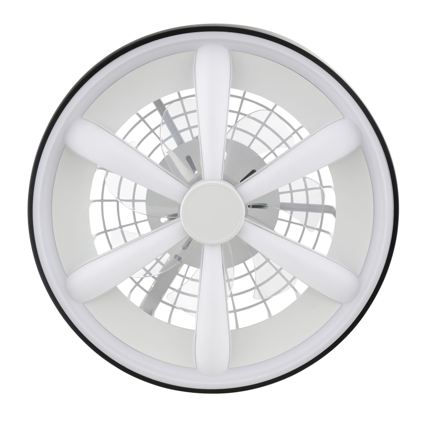 Brilliant - LED RGBW Himmennettävä kattotuuletin valolla GAIANO LED/48W/230V 2700-6500K musta + kauko-ohjaus
