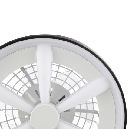Brilliant - LED RGBW Himmennettävä kattotuuletin valolla GAIANO LED/48W/230V 2700-6500K musta + kauko-ohjaus
