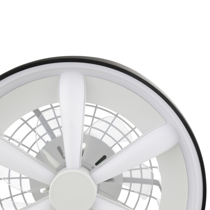 Brilliant - LED RGBW Himmennettävä kattotuuletin valolla GAIANO LED/48W/230V 2700-6500K musta + kauko-ohjaus