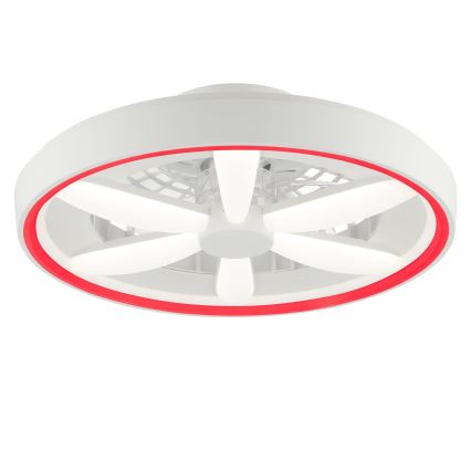 Brilliant - LED RGBW Himmennettävä kattotuuletin valolla GAIANO LED/48W/230V 2700-6500K valkoinen + kauko-ohjaus