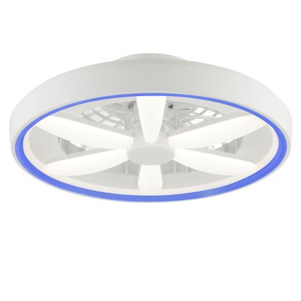 Brilliant - LED RGBW Himmennettävä kattotuuletin valolla GAIANO LED/48W/230V 2700-6500K valkoinen + kauko-ohjaus